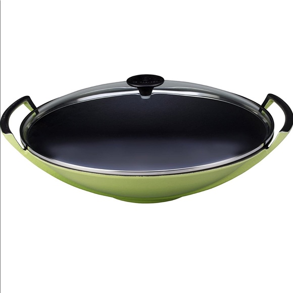 Le Creuset wok #36 flame cast iron - Picture 4 of 14